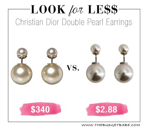 mise en dior earrings dupe|dior earrings double pearl.